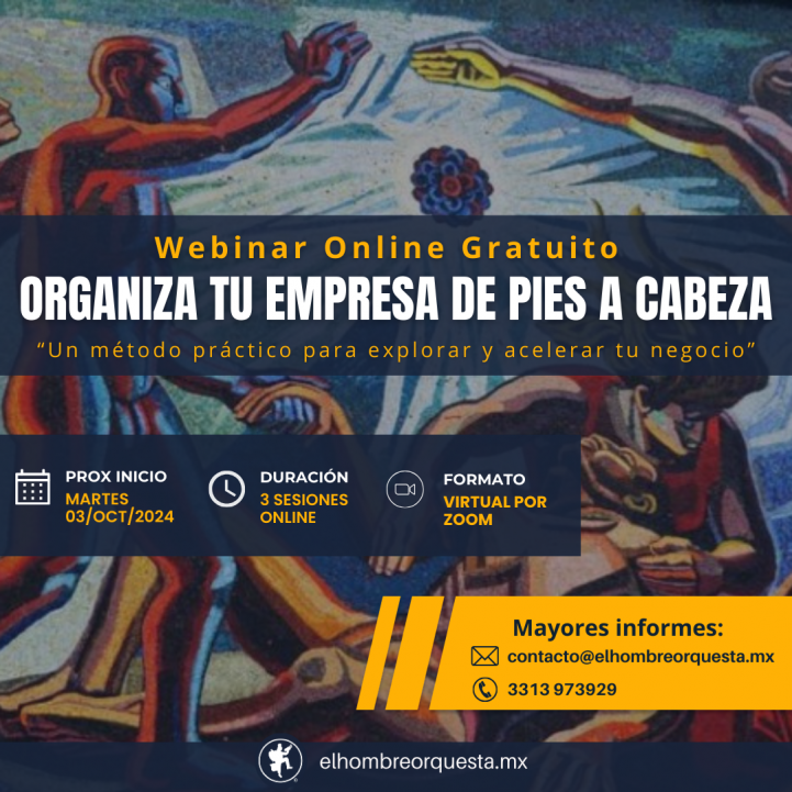 Webinar organiza tu empresa de pies a cabeza