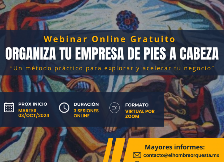 Webinar organiza tu empresa de pies a cabeza